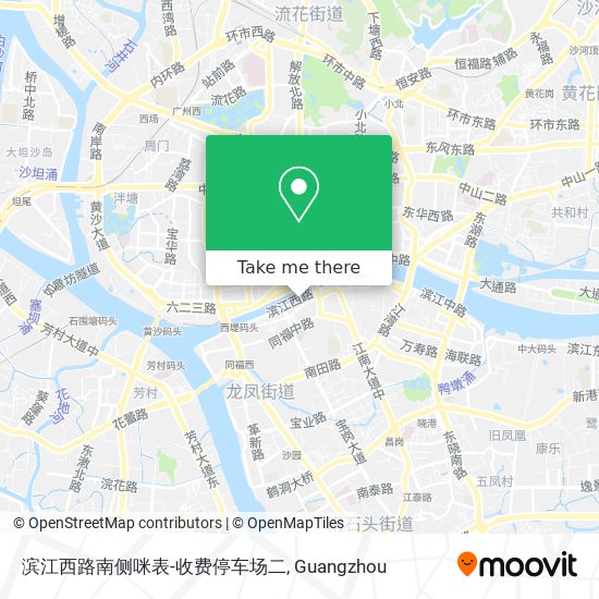 滨江西路南侧咪表-收费停车场二 map