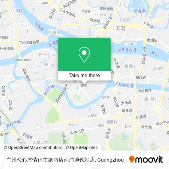 广州恋心屋情侣主题酒店南浦地铁站店 map