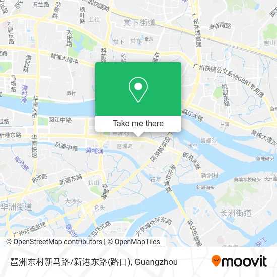 琶洲东村新马路/新港东路(路口) map