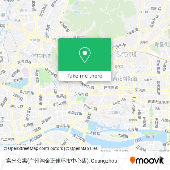 寓米公寓(广州淘金正佳环市中心店) map