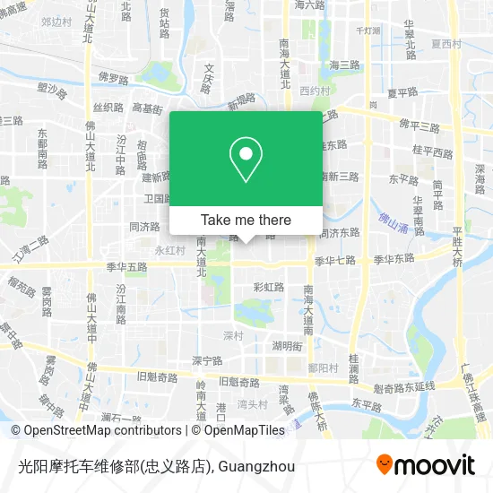 光阳摩托车维修部(忠义路店) map