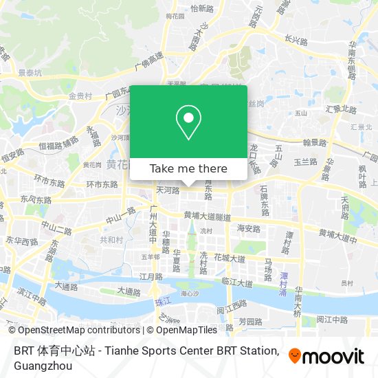 BRT 体育中心站 - Tianhe Sports Center BRT Station map