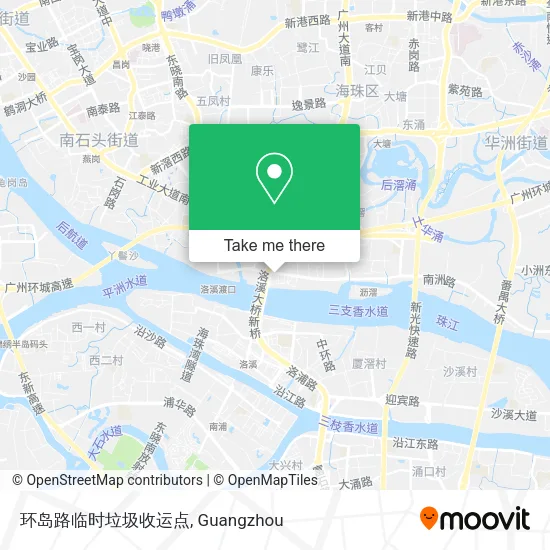 环岛路临时垃圾收运点 map
