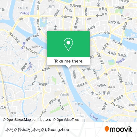 环岛路停车场 map