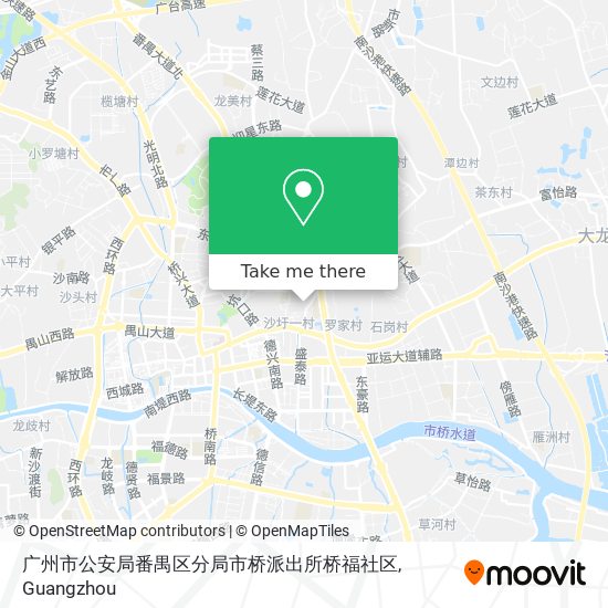 广州市公安局番禺区分局市桥派出所桥福社区 map