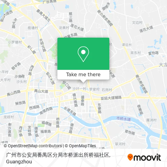 广州市公安局番禺区分局市桥派出所桥福社区 map