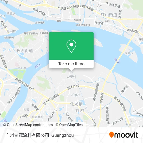 广州宣冠涂料有限公司 map