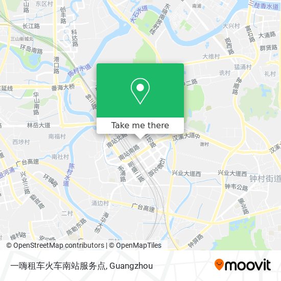一嗨租车火车南站服务点 map