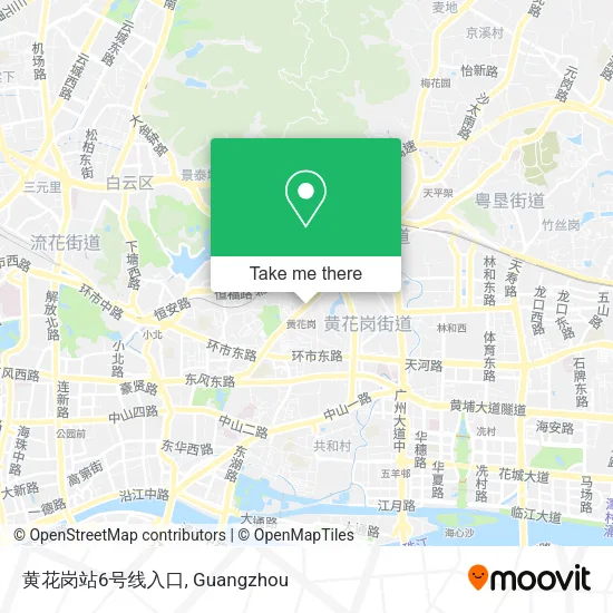 黄花岗站6号线入口 map