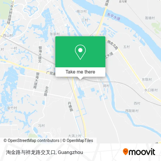 淘金路与祥龙路交叉口 map