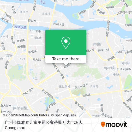 广州长隆雅泰儿童主题公寓番禺万达广场店 map