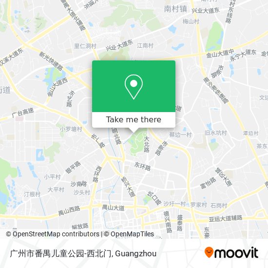 广州市番禺儿童公园-西北门 map