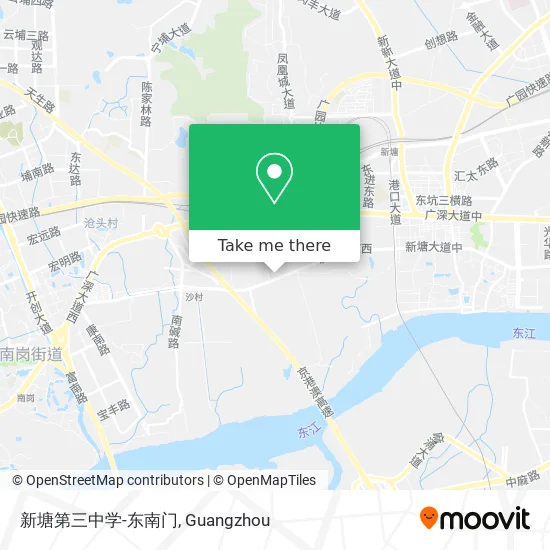 新塘第三中学-东南门 map