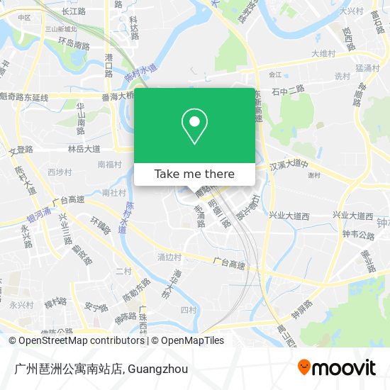 广州琶洲公寓南站店 map