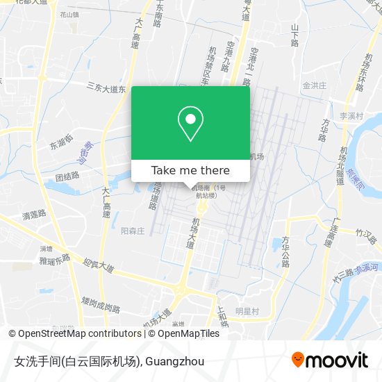 女洗手间(白云国际机场) map