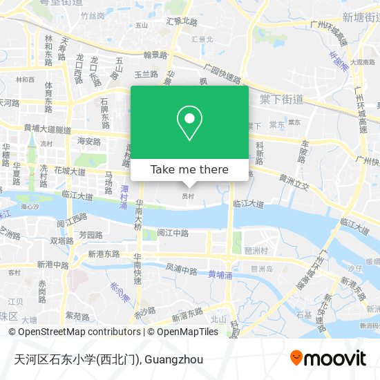 天河区石东小学(西北门) map