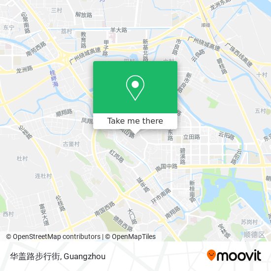 华盖路步行街 map