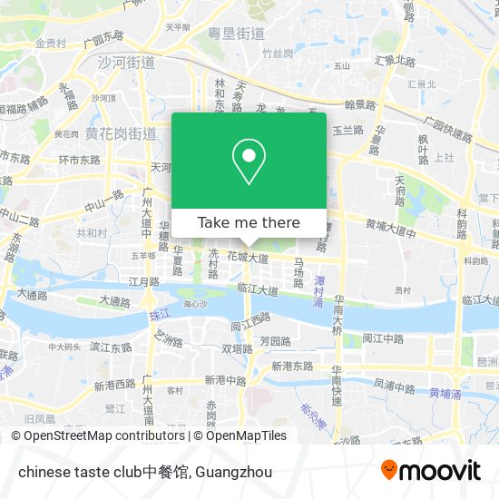 chinese taste club中餐馆 map