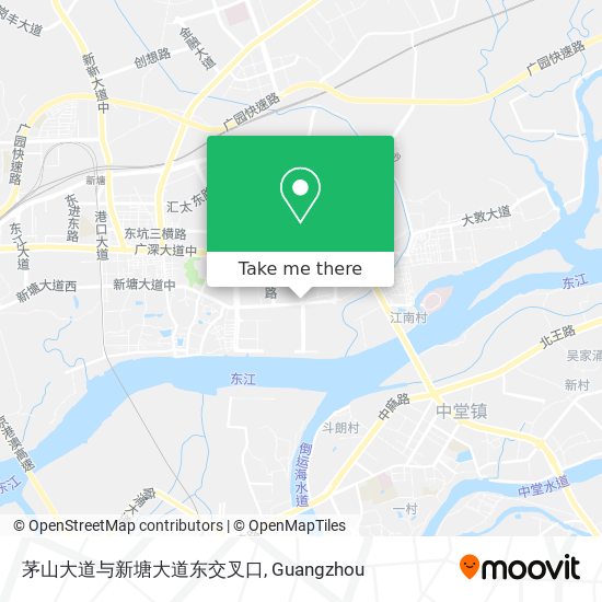 茅山大道与新塘大道东交叉口 map