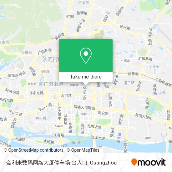 金利来数码网络大厦停车场-出入口 map