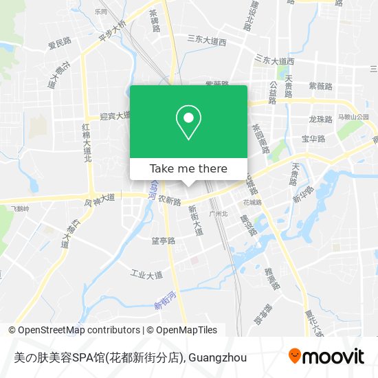 美の肤美容SPA馆(花都新街分店) map