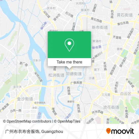 广州布衣布舍服饰 map