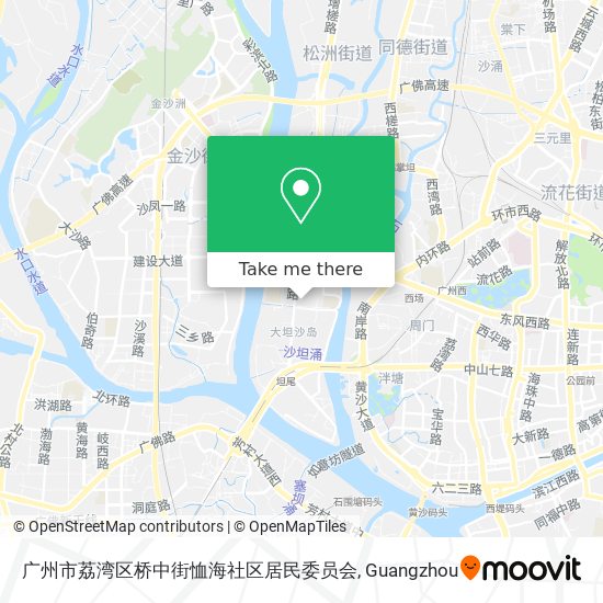 广州市荔湾区桥中街恤海社区居民委员会 map