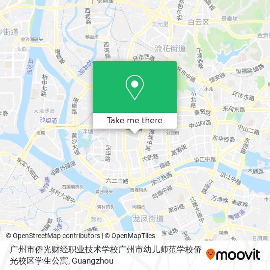 广州市侨光财经职业技术学校广州市幼儿师范学校侨光校区学生公寓 map