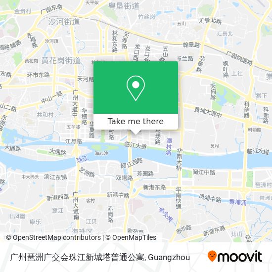 广州琶洲广交会珠江新城塔普通公寓 map