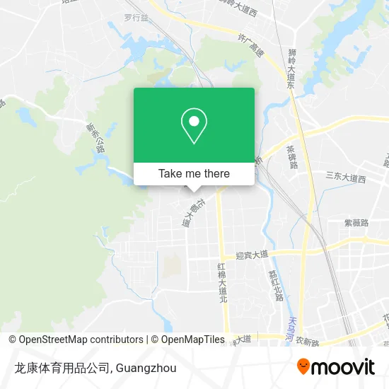 龙康体育用品公司 map