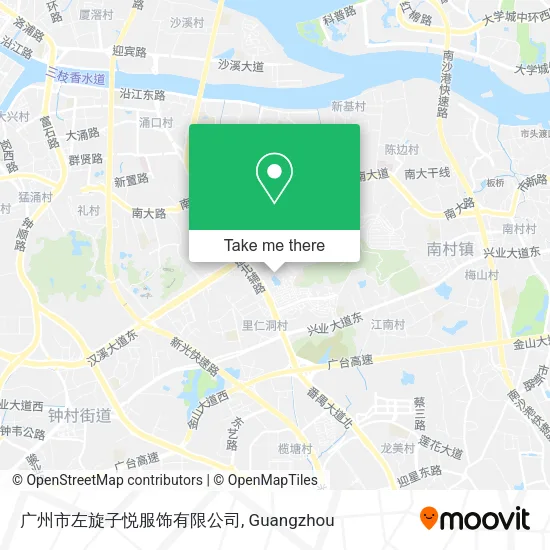 广州市左旋子悦服饰有限公司 map