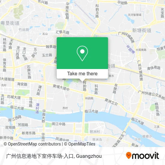 广州信息港地下室停车场-入口 map