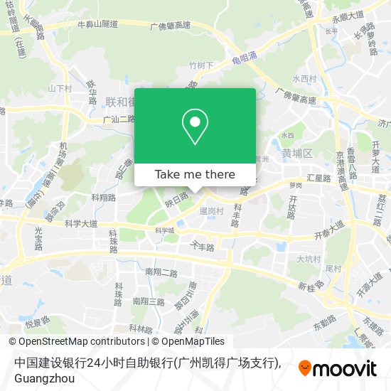 中国建设银行24小时自助银行(广州凯得广场支行) map