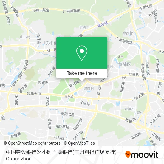 中国建设银行24小时自助银行(广州凯得广场支行) map