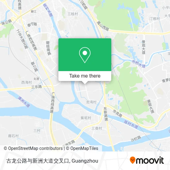 古龙公路与新洲大道交叉口 map