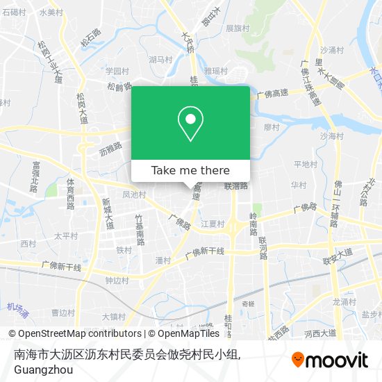 南海市大沥区沥东村民委员会倣尧村民小组 map