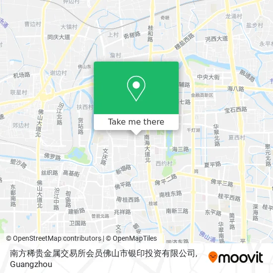 南方稀贵金属交易所会员佛山市银印投资有限公司 map