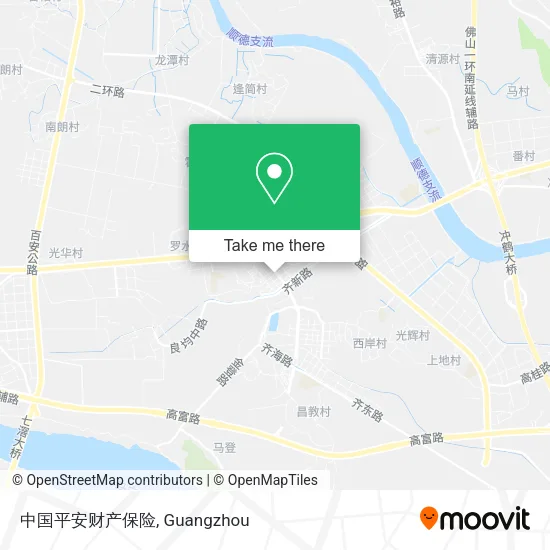中国平安财产保险 map