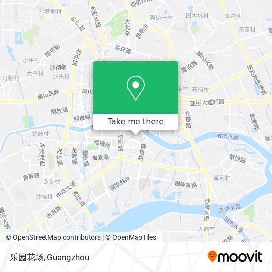 乐园花场 map