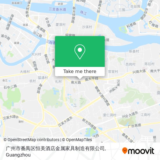 广州市番禺区恒美酒店金属家具制造有限公司 map