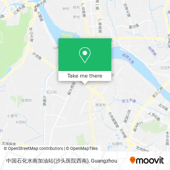中国石化水南加油站(沙头医院西南) map