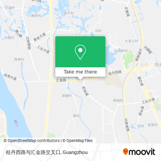 桂丹西路与汇金路交叉口 map