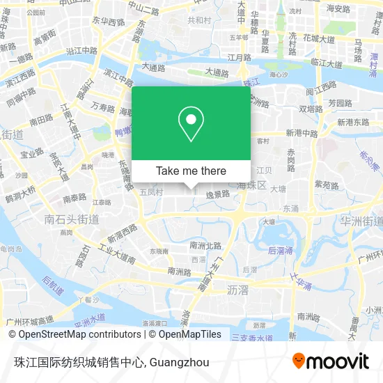 珠江国际纺织城销售中心 map