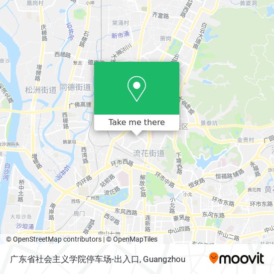 广东省社会主义学院停车场-出入口 map
