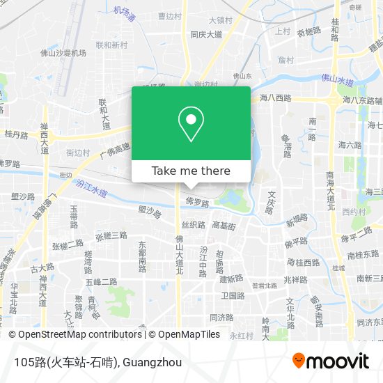 105路(火车站-石啃) map