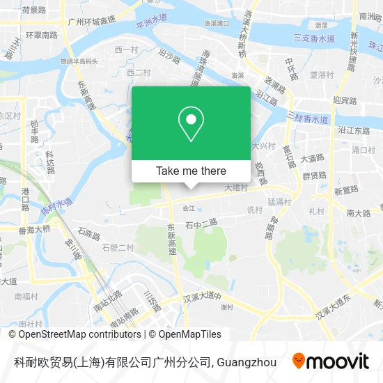 科耐欧贸易(上海)有限公司广州分公司 map