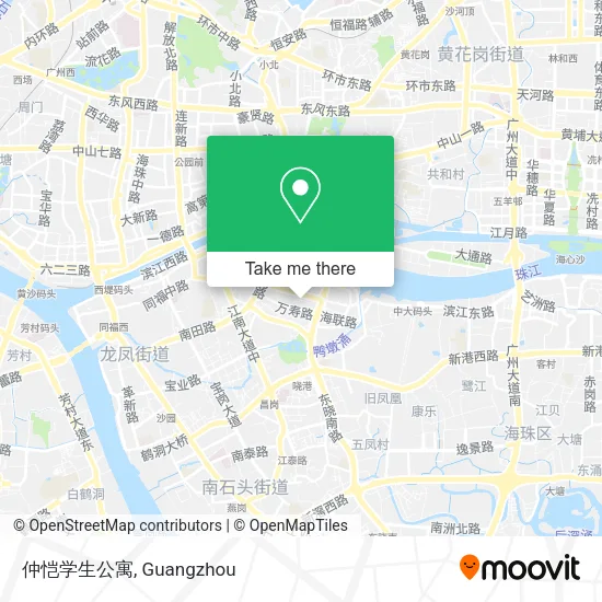 仲恺学生公寓 map