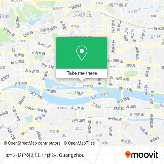 新快报户外职工小休站 map