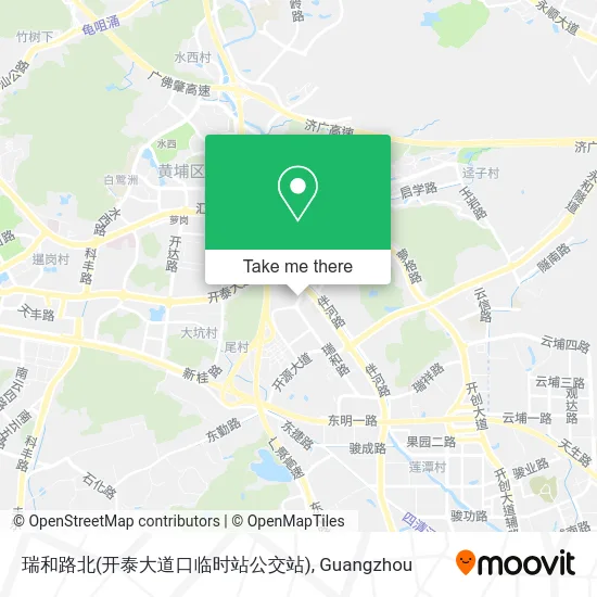 瑞和路北(开泰大道口临时站公交站) map