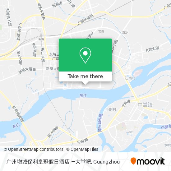广州增城保利皇冠假日酒店-—大堂吧 map